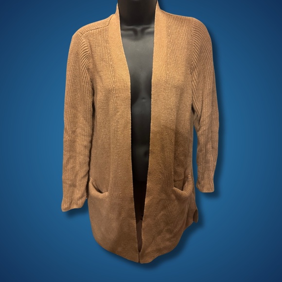 Old Navy Longline Open-Front Sweater - Size Small - Camel - Picture 1 of 5